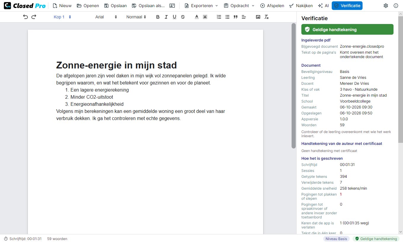 Een ingeleverde pdf controleren