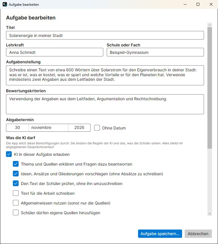 Aufgabeneditor