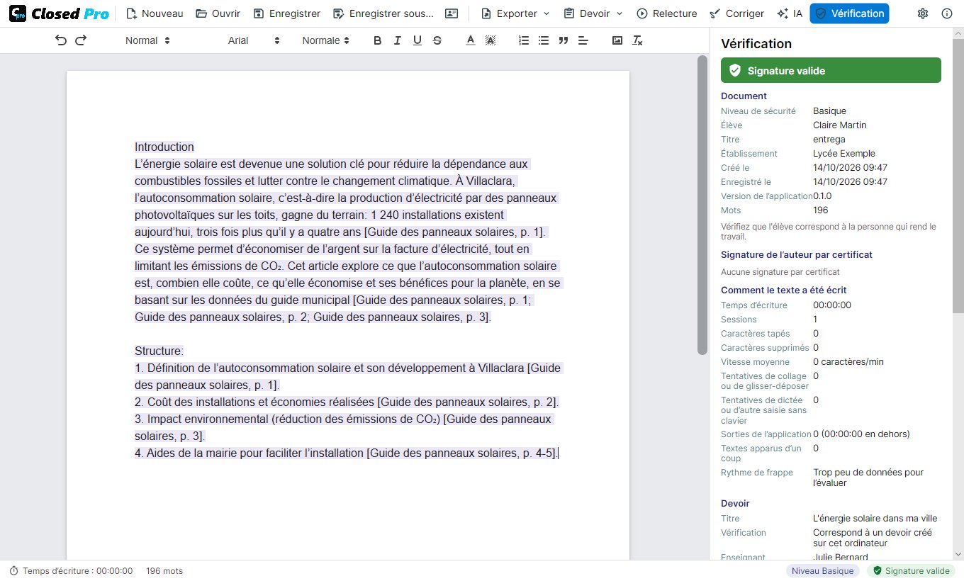 Panneau de vérification avec l’utilisation de l’IA