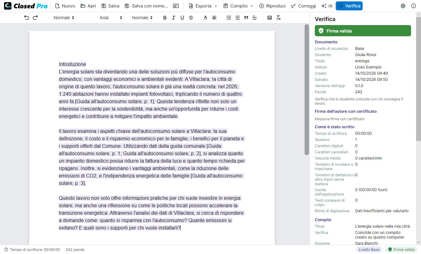 Pannello di verifica con l'uso dell'IA