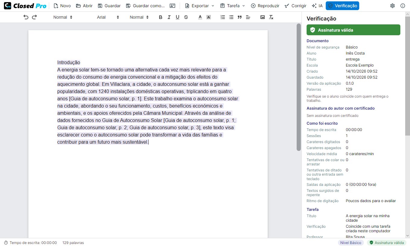 Painel de verificação com o uso da IA